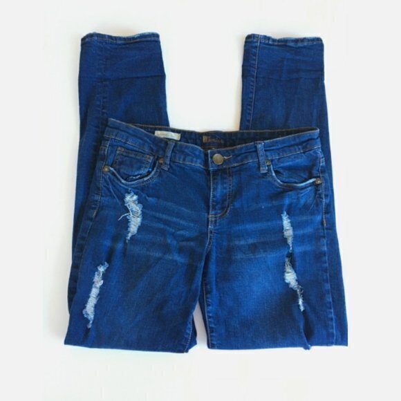Kut From The Kloth Catherine Boyfriend Distressed Jeans Slim Womens‎ Size 6 - Picture 1 of 7